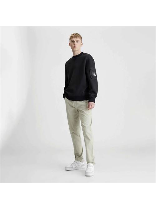 ripstop panel crew neck CALVIN KLEIN JEANS | J30J324637BEH